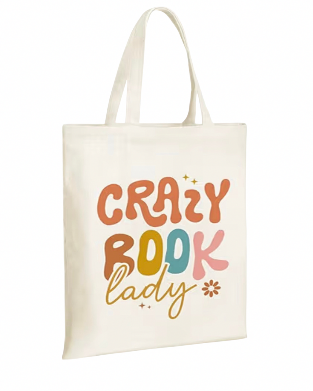 Crazy Book Lady Canvas Totes Bag
