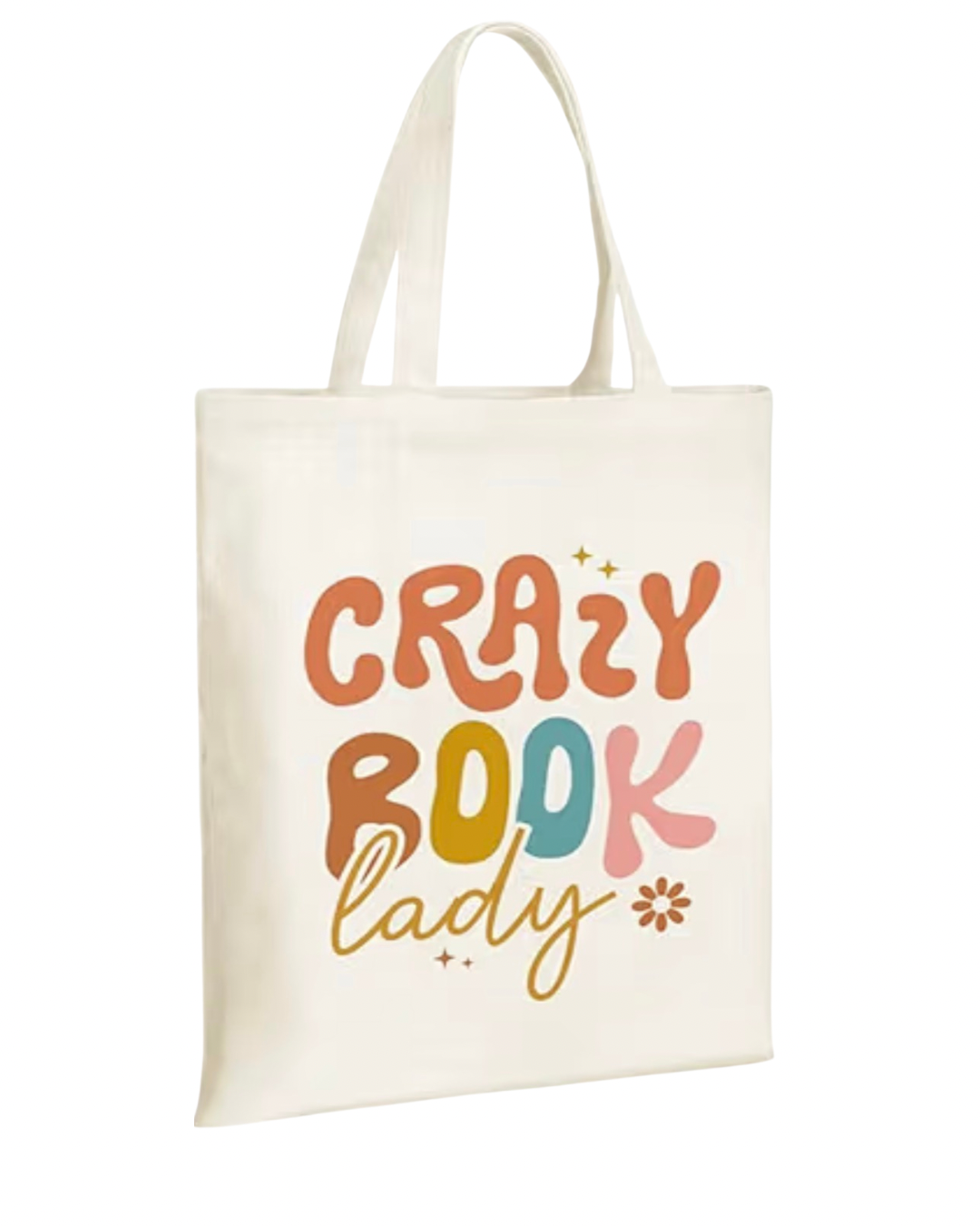 Crazy Book Lady Canvas Totes Bag
