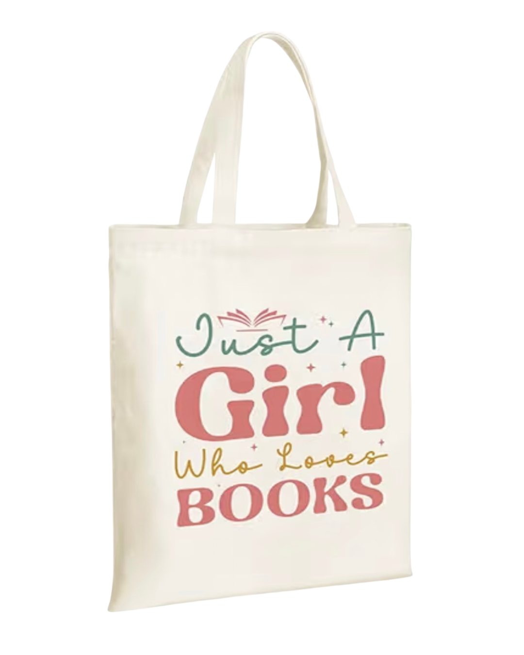 Just a Girl Who Loves Books Canvas Tote Bag